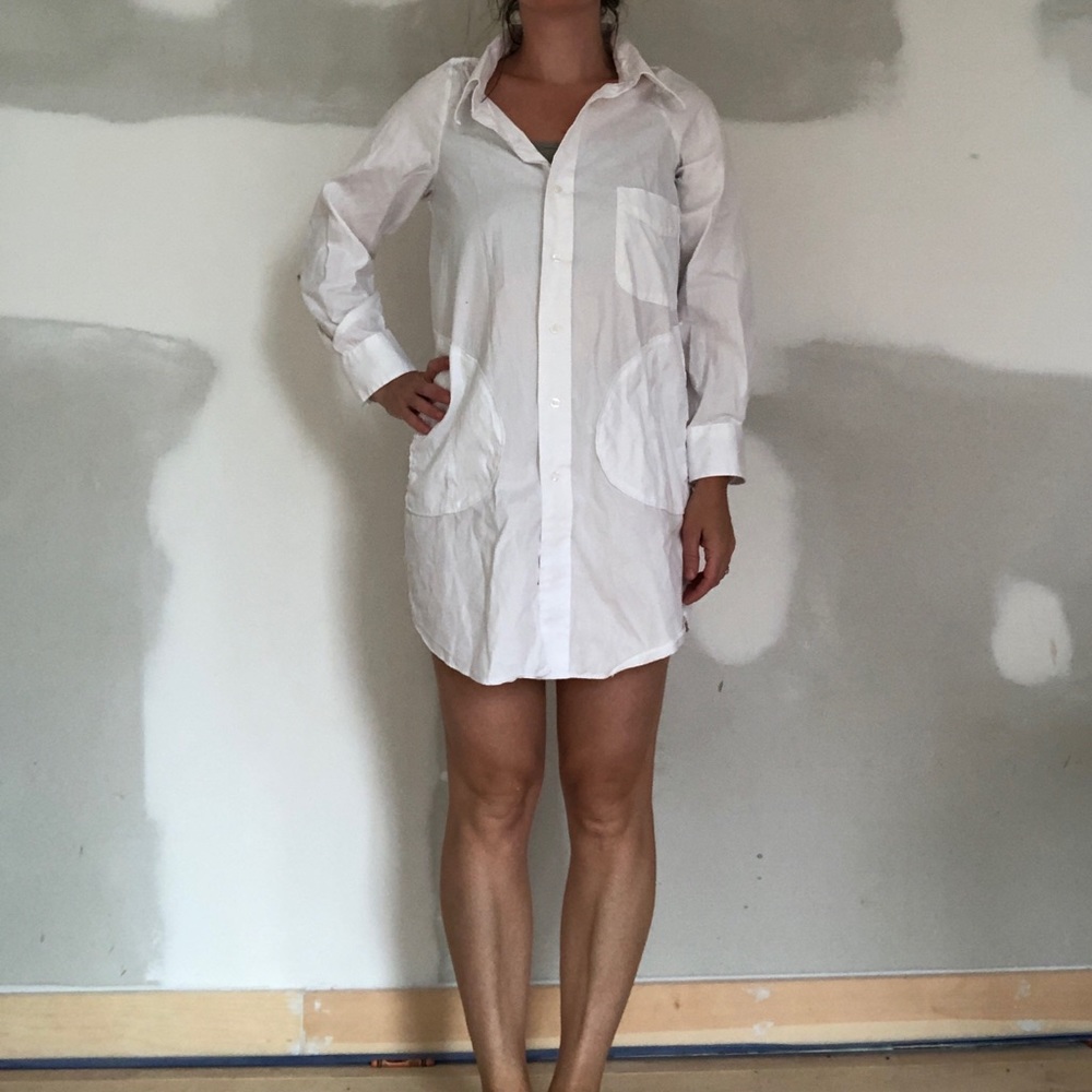 White shirt dress tunic
